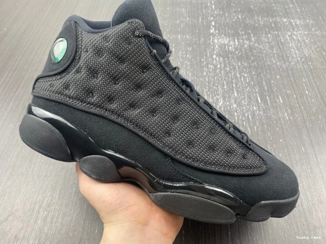 Rep Husky Cat Retro 13 Air Jordan 414571-011 Black 0811